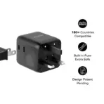 Momax 1-World Universal Travel Charger with Dual AC Output - Image 3