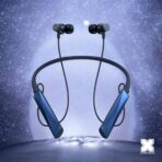 Valdus VS-73 55Hrs Battery Magnetic On/Off Neckband with Notification Vibration Dark Blue - Image 4