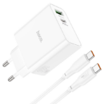 Hoco Awesome PD65W High Power Dual Port (C113A) Fast Charger Set - Image 3