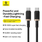Baseus Dura 100W 2M Charging Cable Type-C to Type-C - Image 3