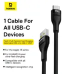 Baseus Flash 2 USB To Type-C Cable 100W 2M - Image 3