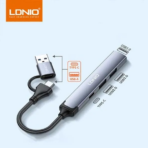 Ldnio DS-64C 4-in-1 USB/Type-C Hub Adapter - Image 2