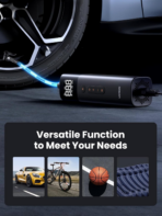 Ugreen Portable Tire Inflator - 150PSI/10.3BAR DC 12V Air Compressor with LED Light - Image 3