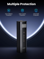 Ugreen Portable Tire Inflator - 150PSI/10.3BAR DC 12V Air Compressor with LED Light - Image 7