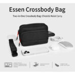 WiWU Essen 2 in 1 Crossbody Bag Travel Pouch Compact Lightweight Water Resistant Organizer Bag with Large Capacity for Travel and Daily Use - Image 4