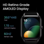 Haylou RS4 Plus Smartwatch - Black - Image 2