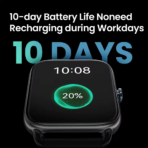 Haylou RS4 Plus Smartwatch - Black - Image 3