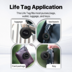 MiLi Lifemate Life Tag Works with Apple Find My (iOS Only), Apple MFi Certified Portable Bluetooth Tracker, Tracking Tag for Keys Suitcase Bags - Image 6