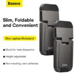 Baseus Slim Laptop Kickstand (2 PCS) Compact, Durable, Heat Dissipation, Adjustable Viewing Angle - Image 2