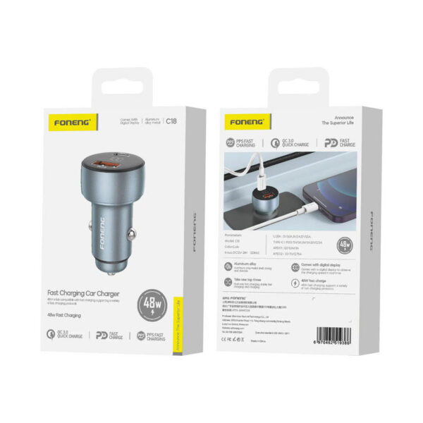 Foneng C18 48W Dual-way Car Charger