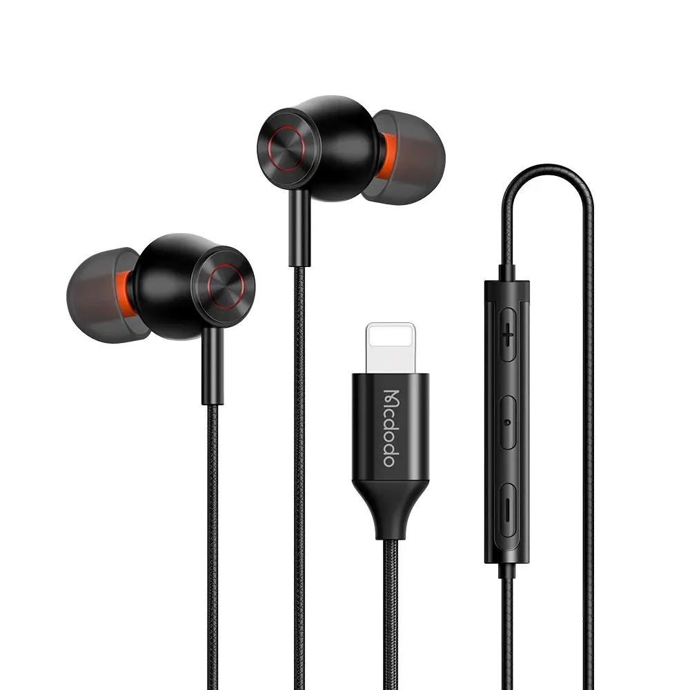 Mcdodo HP-3480 Lightning Wired Earphone (3) Mcdodo HP-3480 Lightning Wired Earphone - Image 1