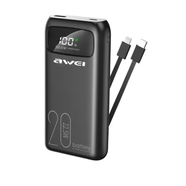 Awei P169K 20000mAh 22.5W Fast Charging Power Bank