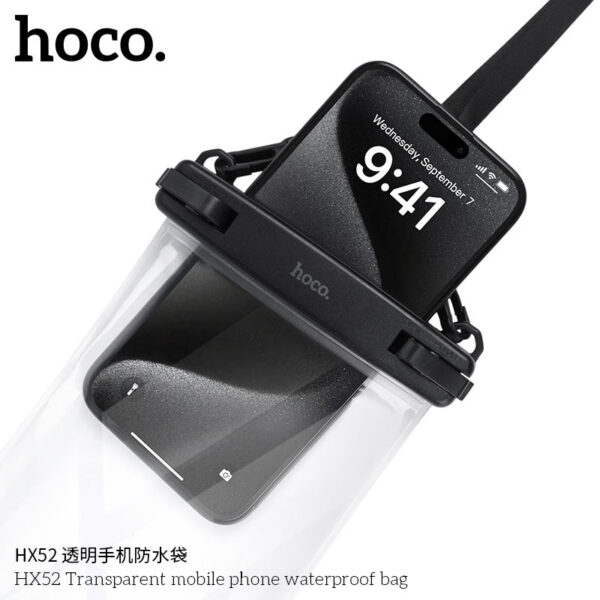Hoco HX52 Touch Control Transparent Waterproof Bag