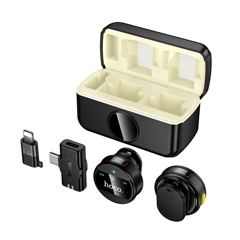 Hoco L22 Bright 2-in-1 wireless microphone with case (iPType-C) (5) Hoco L22