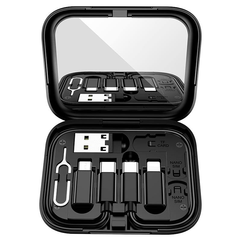 Hoco U114 Treasure Box Storage Charging Data Cable Set (4) Hoco U114