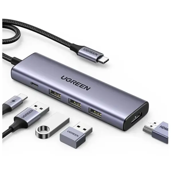 5 in 1 Connectivity: The USB C Multiport Adapter is equipped with a 4K HDMI port, a 100W USB C PD port and three USB A 3.0 ports that support data transfer speed of up to 5Gbps. 100W Charging: Support up to 95W USB C pass-through charging via Type-C port to keep your laptop powered. 5W is reserved for other interface operations. Charger and charging cable are not included. When demonstrating screencasting or transferring files, please do not plug or unplug the PD charger to avoid loss of images or data. 4K Stunning Display: The HDMI port supports media display at resolutions up to 4K 30Hz, keeping every incredible moment detailed and ultra vivid. Please note that the C port of the Host device needs to support video output Transfer Files in Seconds: Transfer files and from your laptop at speeds up to 5 Gbps with USB A 3.0 port. Broad Compatibility: Plug and play for multiple operating systems,including Windows, MacOS, Linux.The USB C Dongle is compatible with almost USB-C devices such as MacBook Pro, MacBook Air, MacBook M1, M2, M3, iMac, iPad Pro, Chromebook, Surface, XPS, ThinkPad, iPhone 15 Galaxy S23, etc