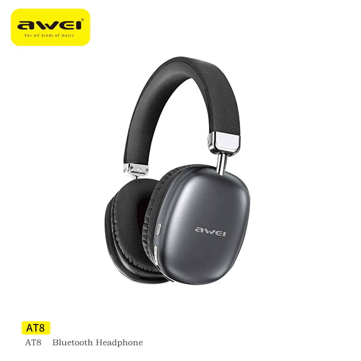 Awei AT8 True Wireless HiFi Headphone (1) Awei AT8 True Wireless HiFi Headphone