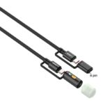 LDNIO LC19 65W 3-in-1 Super Fast Charging Data Cable With Portable LED Lighting