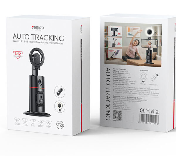 Yesido SF20 Magnetic Auto Face Tracking Gimbal Selfie Stick