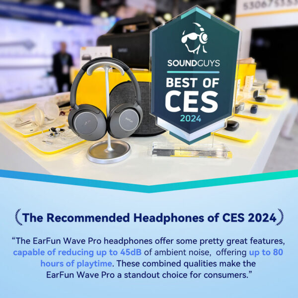 EarFun Wave Pro Over Ear ANC Headphones