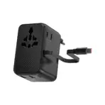 WiWU Wi-UA009 70W GaN Global Travel Adapter USB-C PD Fast Charger 7 Ports for 224 Countries