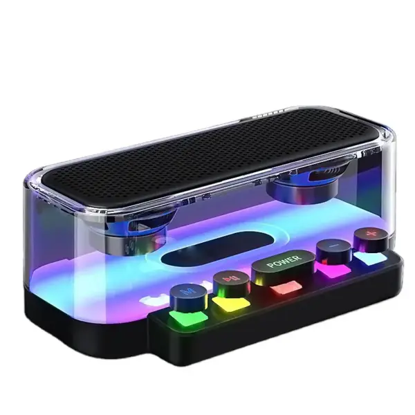 Z6 Transparent wireless Bluetooth Speaker(RGB Subwoofer HiFi LED)