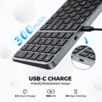 iClever BK20 Compact Size Multi-Device Bluetooth Keyboard - Image 2