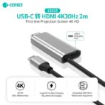 Coteci 33025 USB-C to HDMI Cable