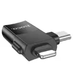 Hoco UA17 2-in-1 iP maleType-C Male to USB Female Adapter