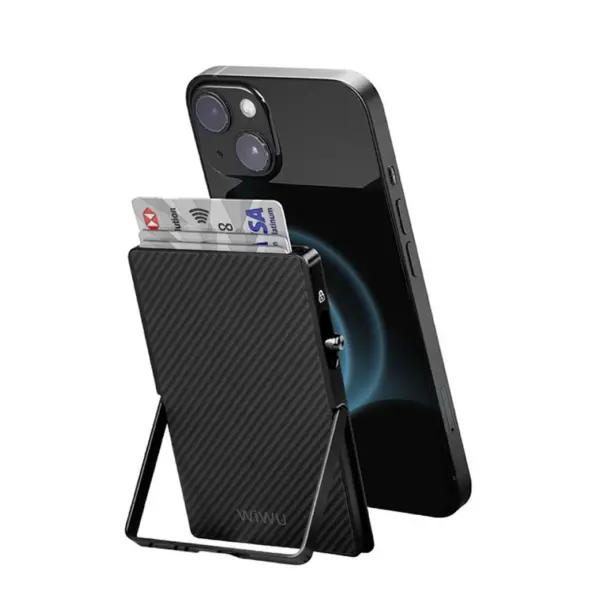 WiWU MW-007 Aramid Fiber Metal Stand & Card Holder